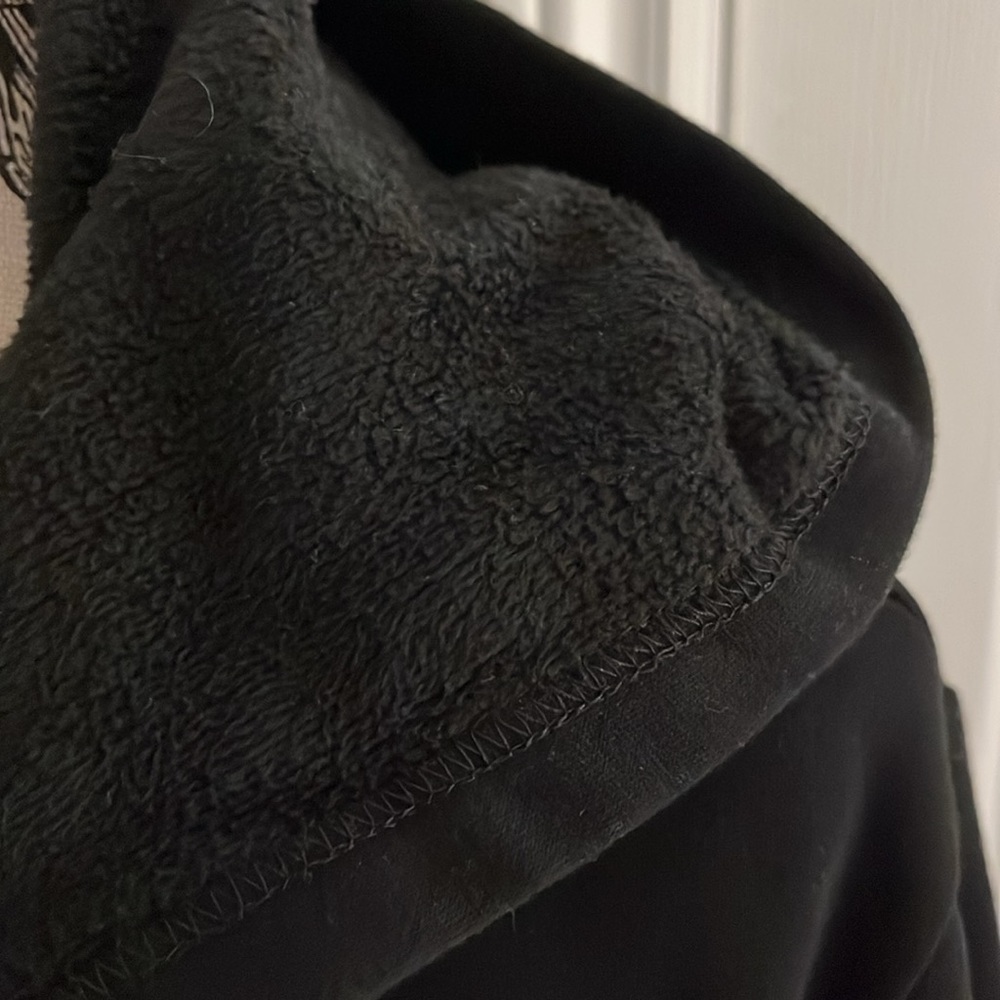 Black Hooded Women's Jacket - Picture 3 of 10